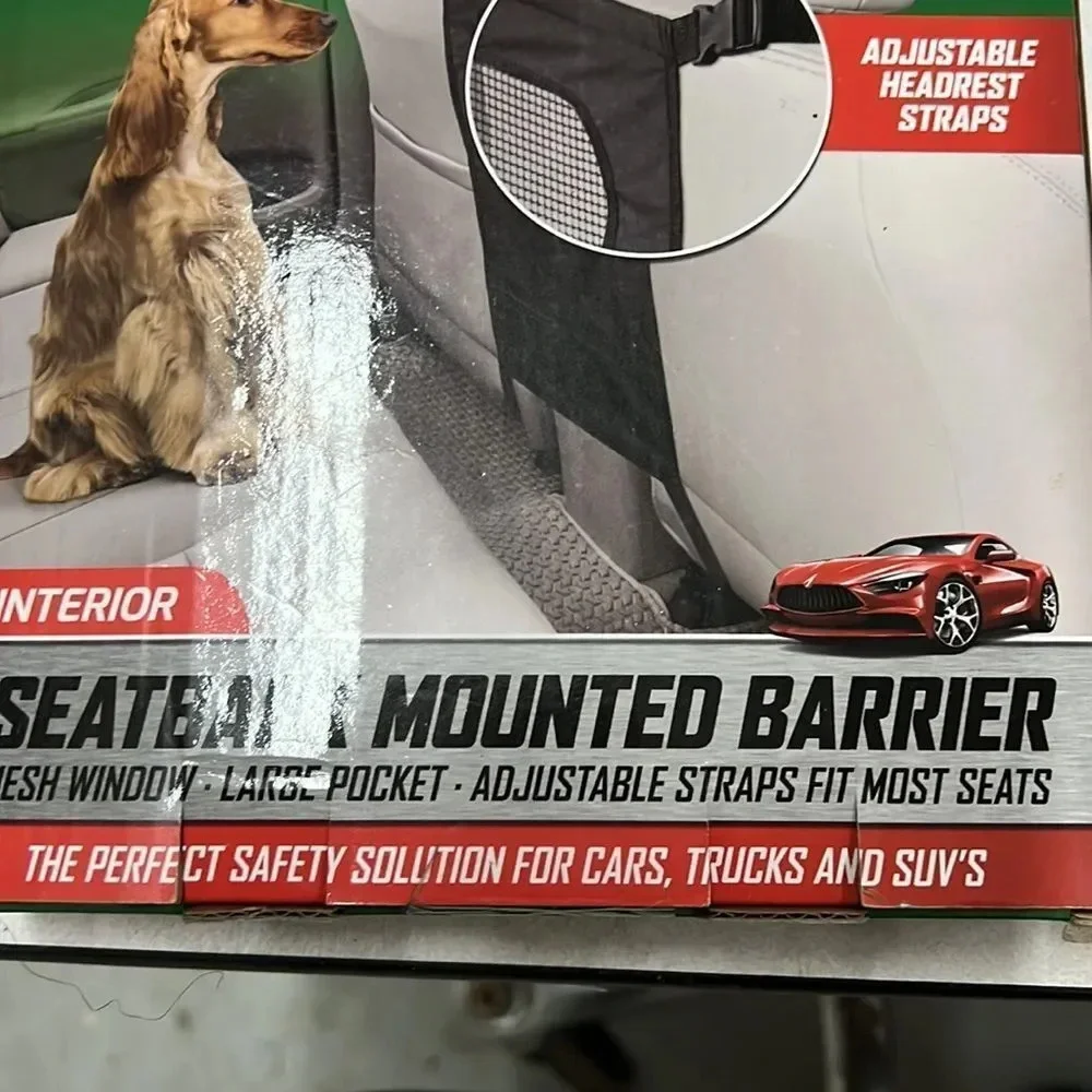 Seat back Mounted Dog Barrier New